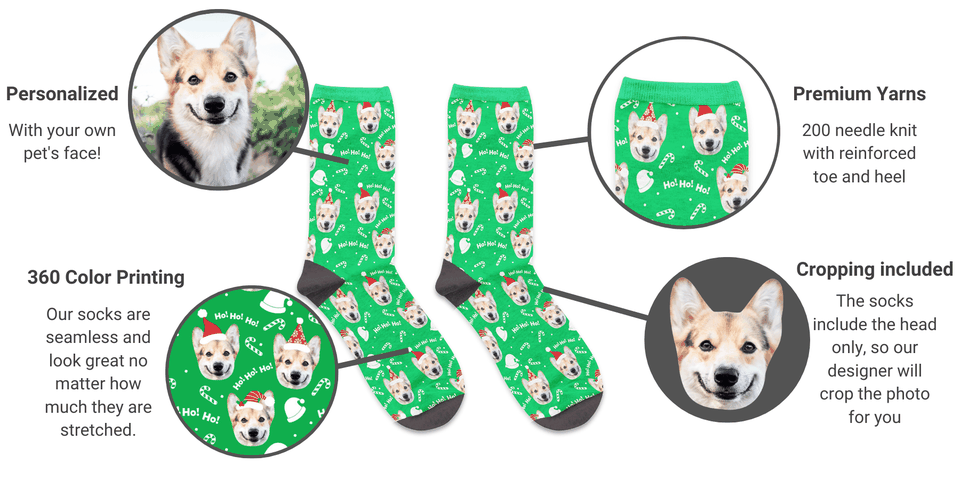 custom christmas socks holiday gift