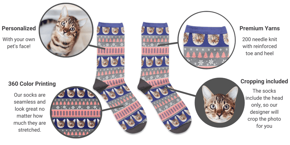 custom winter socks gift 