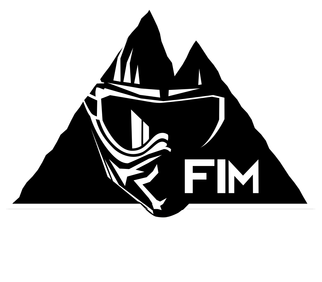 the FIM logo in white
