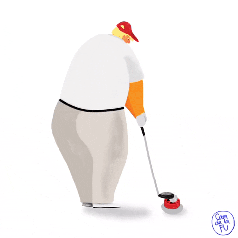 Trump playing golf 